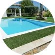 Le gazon synthetique autour des piscines