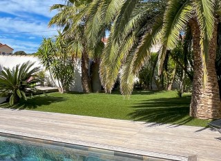 Réalisation avec le gazon Luxe 50