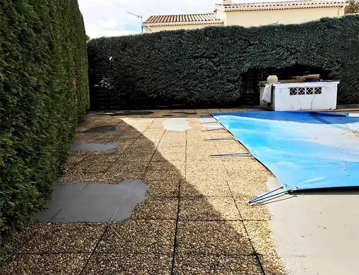Ragréage pour dalles gravillonnées
