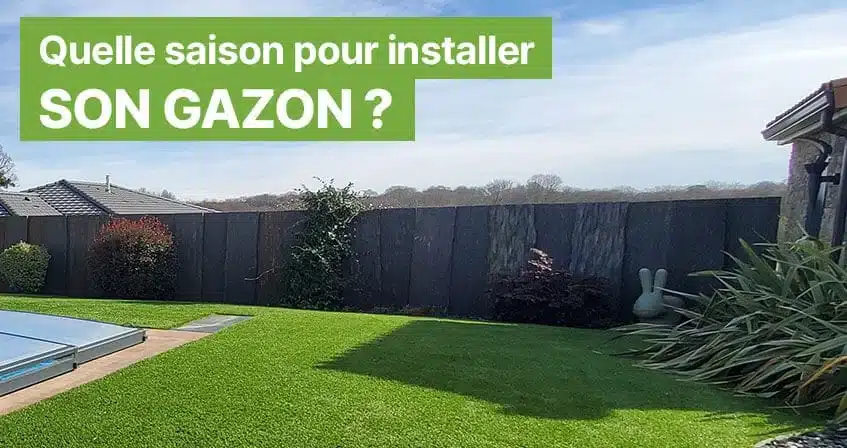 Illustration de l'article : À quelle saison installer du gazon synthétique ?
