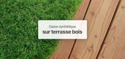 Illustration : Comment poser un gazon synthétique sur du bois ?